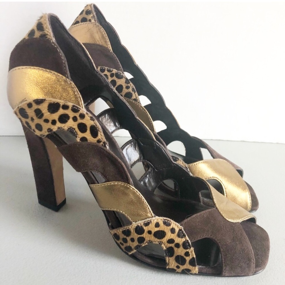 Steve madden cheetah print heels size 9m